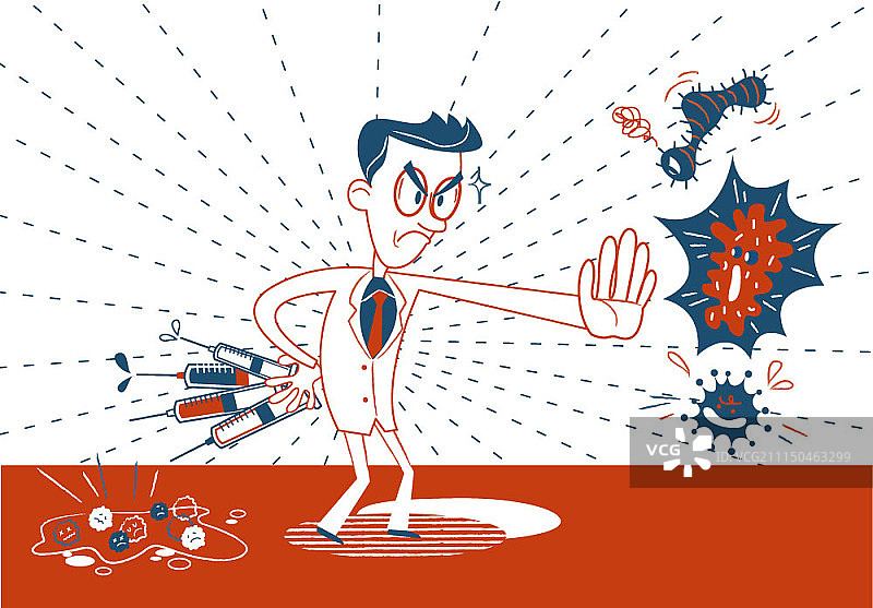 疾病与疾病控制概念矢量图图片素材