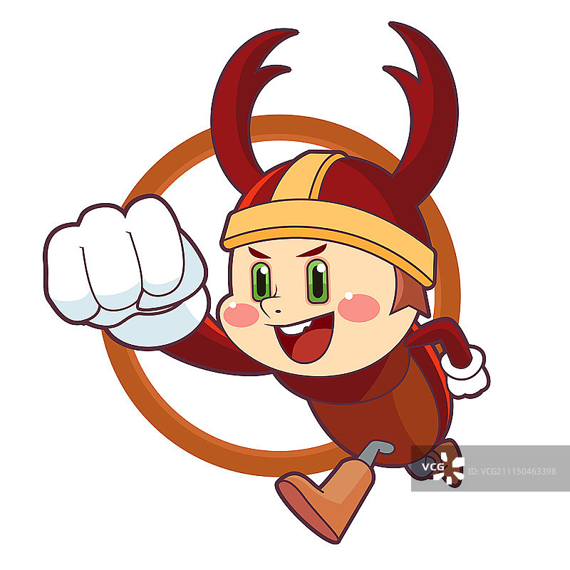 可爱的昆虫卡通角色图片素材