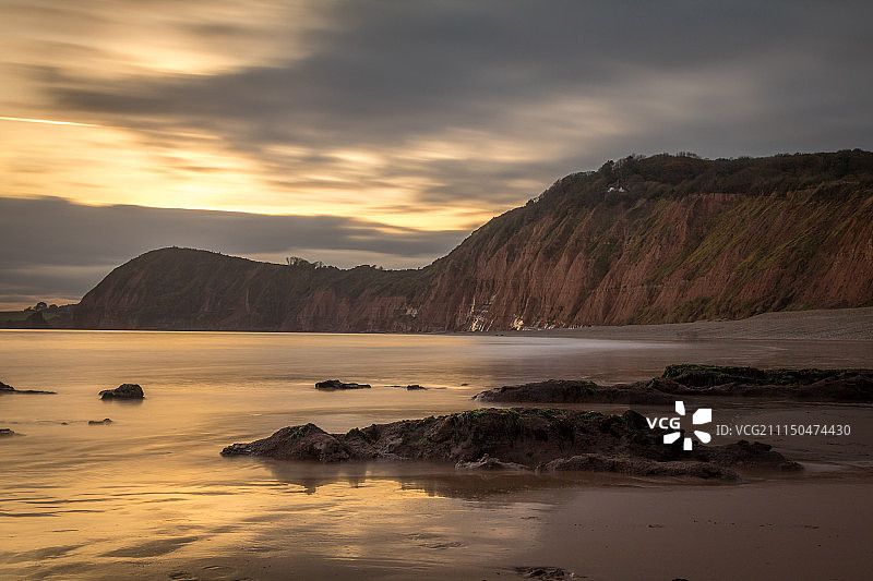 西德茅斯海滩图片素材