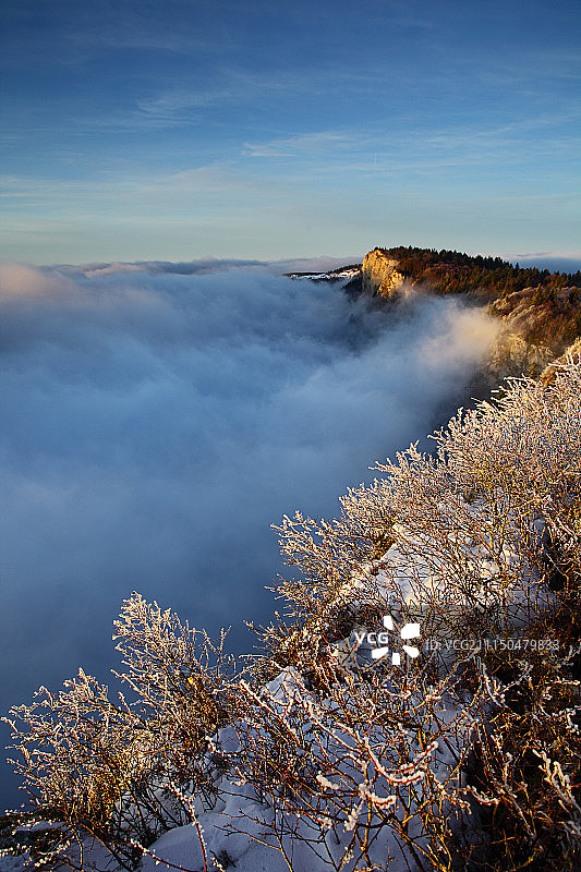 冰冻日落图片素材