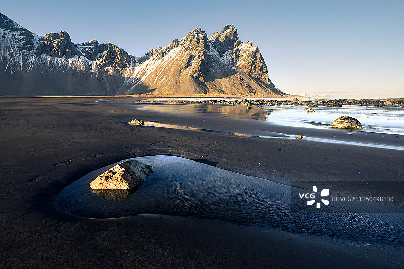 韦斯特拉霍恩山的傍晚图片素材