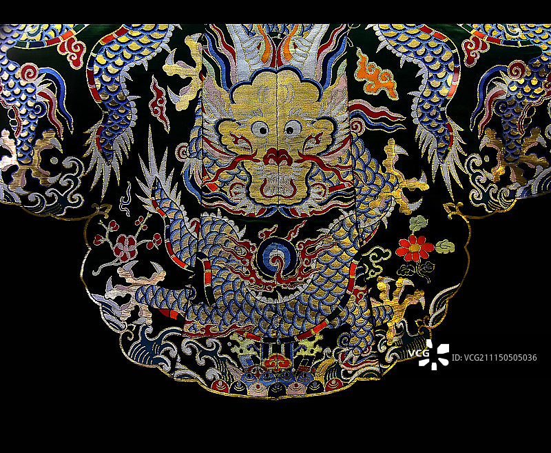 明代龙袍图案图片素材