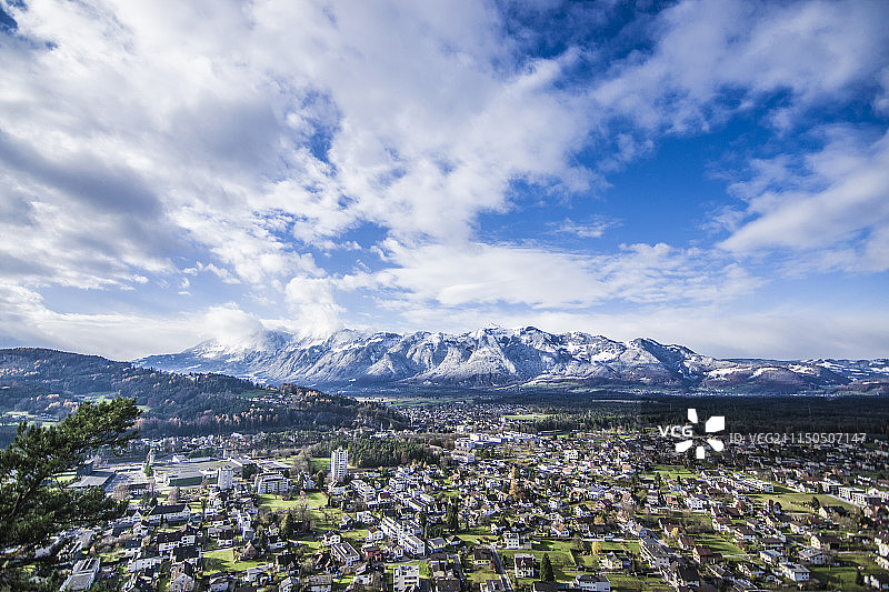 奥地利福拉尔贝格州费尔德基希图片素材