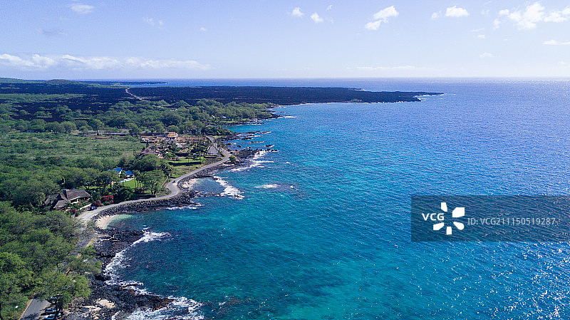 从上方看毛伊岛图片素材