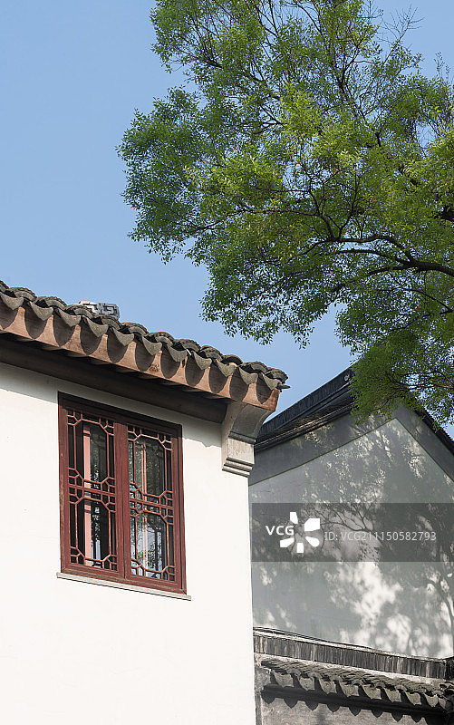 苏州拙政园古典园林风光图片素材