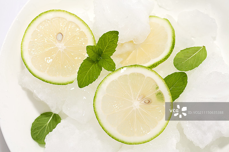 柠檬薄荷图片素材