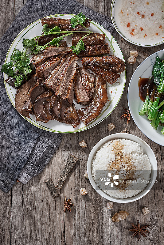 卤鹅拼盘图片素材