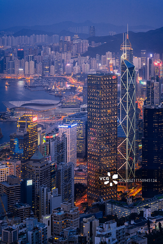 香港城市夜景图片素材