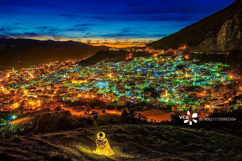 舍夫沙万夜景图片素材