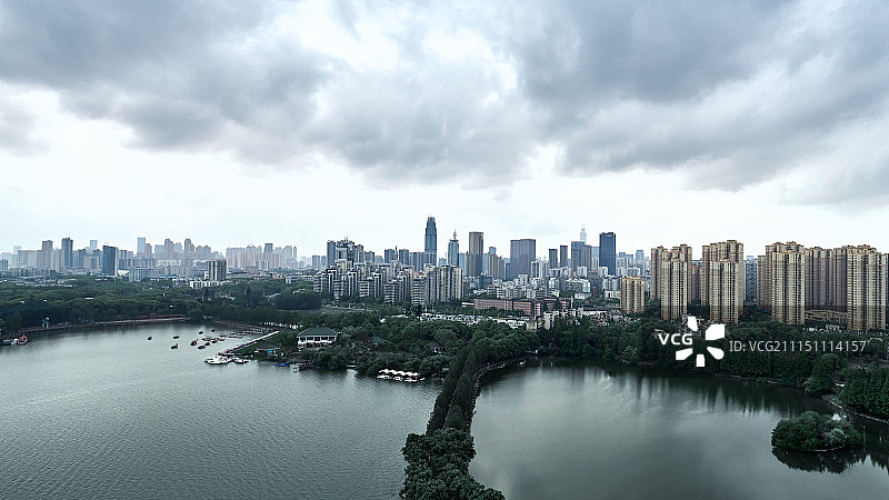 武汉东湖航拍图片素材