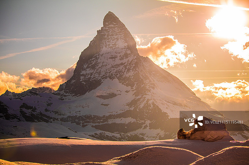 马特洪峰图片素材