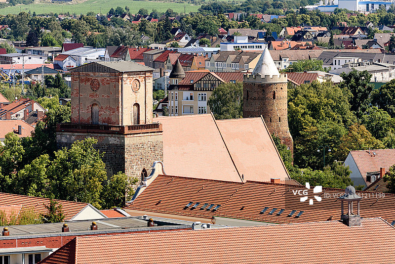 Sabinenkirche und Blindower Torturm图片素材