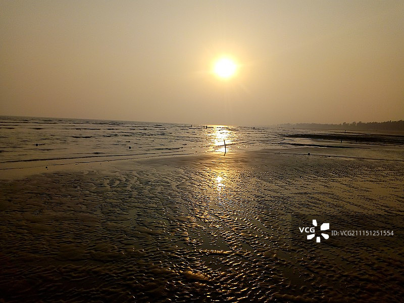 孟加拉湾的日落图片素材