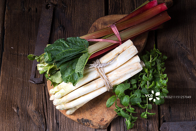 美味的白色芦笋图片素材