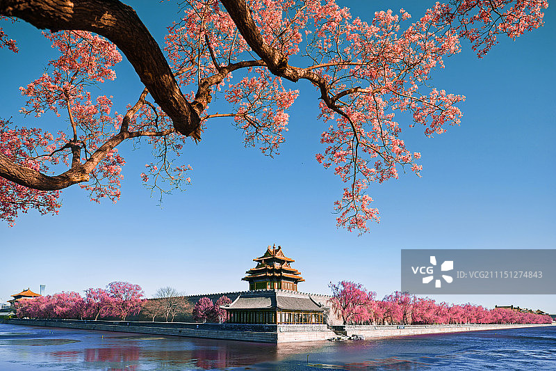 北京故宫角楼景观图片素材