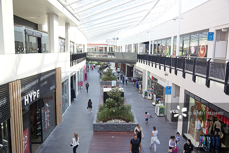 墨尔本港区购物中心，位于澳大利亚维多利亚州图片素材