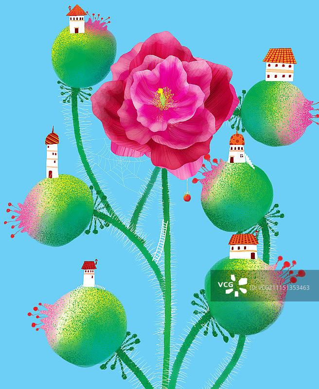 唯美背景元素组图共3000多幅-红花房子图片素材