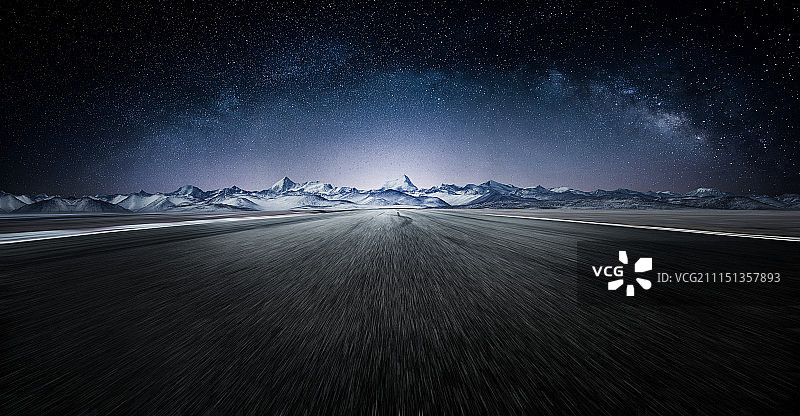 银河道路图片素材