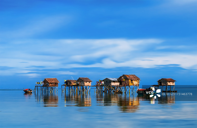 海上吉普赛人的居所图片素材