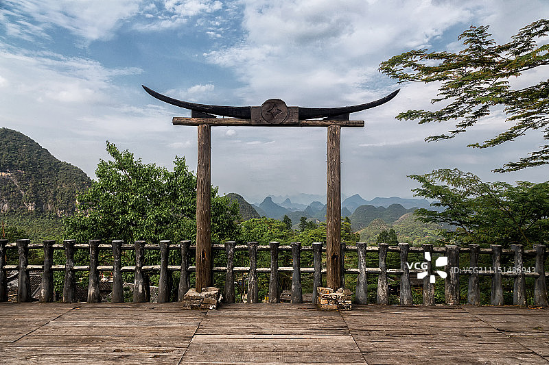 广东清远连南南岗千年瑶寨 标志图片素材