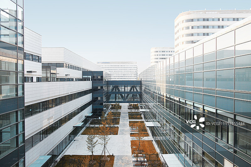 中庭空间 北京天坛医院新址图片素材