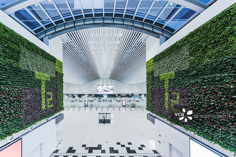 广州白云机场内部图片素材