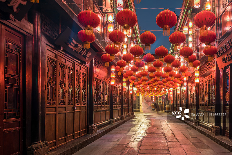 灯笼路面图片素材