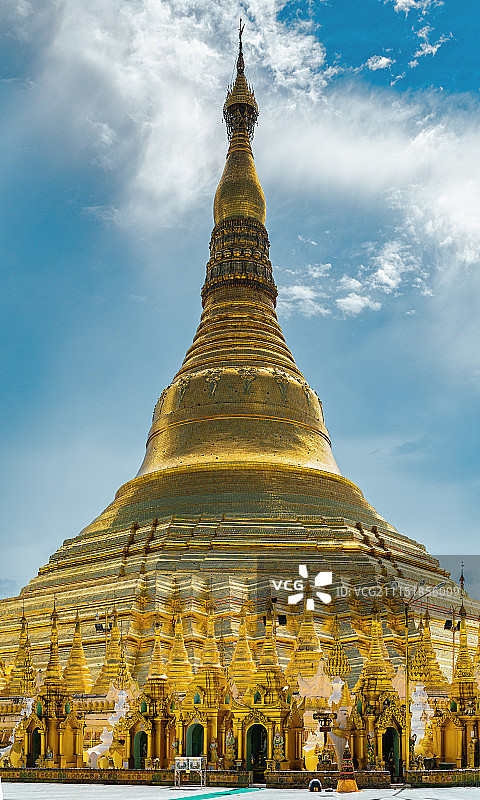 瑞光大金塔祈祷图片素材