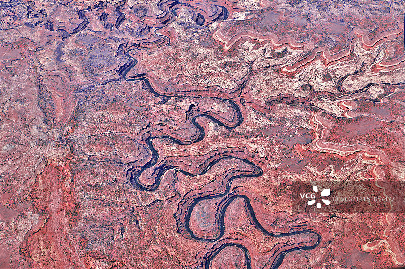 科罗拉多河航拍景色图片素材