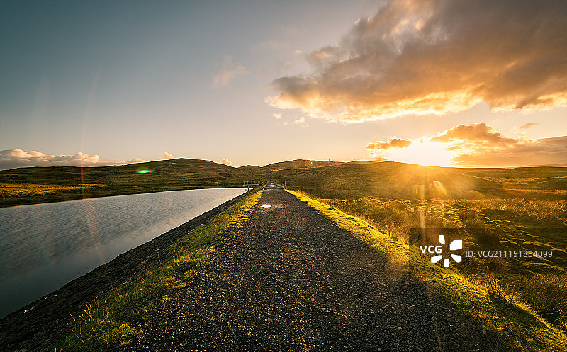 格拉斯哥美丽日落图片素材