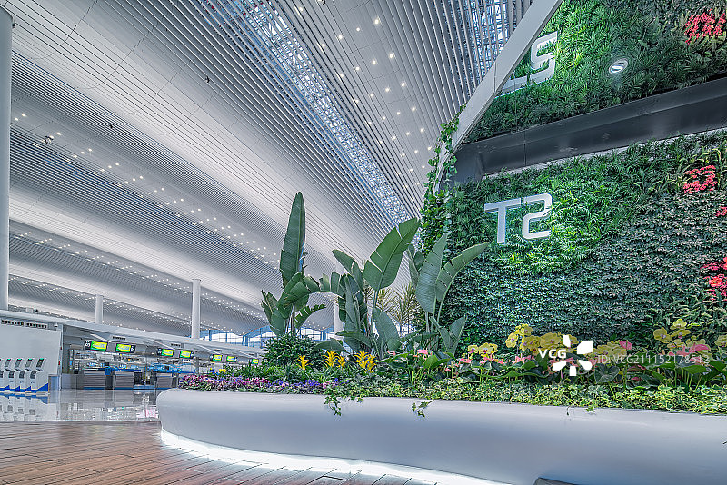 机场航站楼内部景观图片素材