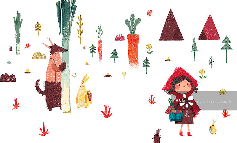 客串小红帽-无背景图片素材