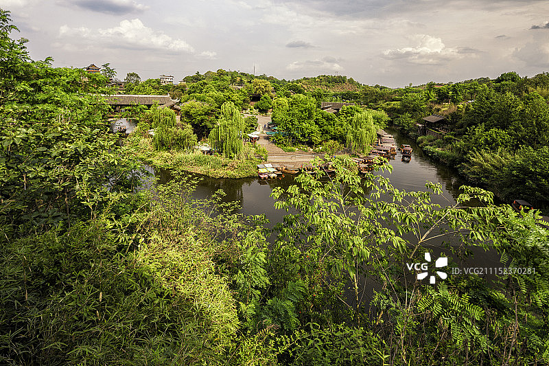 川西古镇风光图片素材