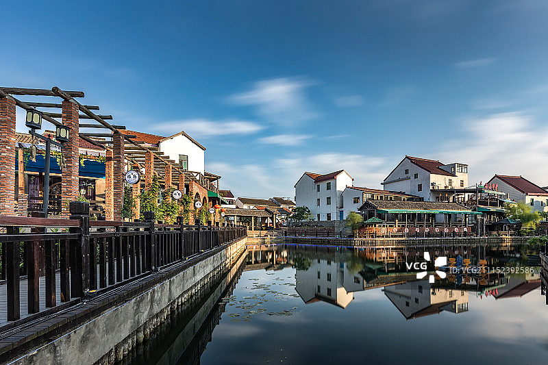 金山嘴渔村图片素材