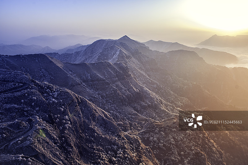 四川省石棉轿顶山风光图片素材