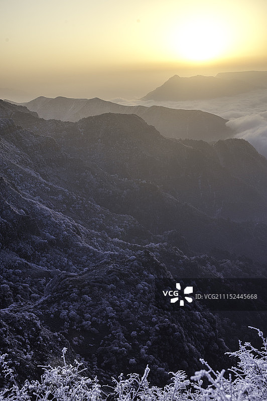 四川省石棉轿顶山风光图片素材