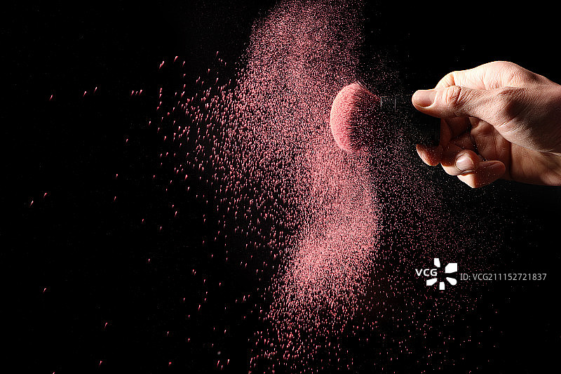 化妆品粉色散粉图片素材