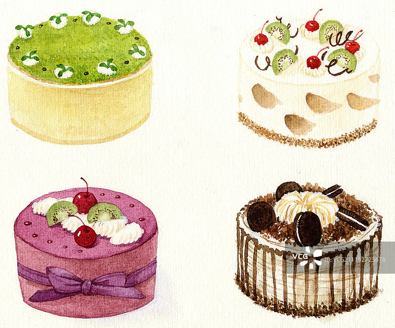 蛋糕插画图片素材