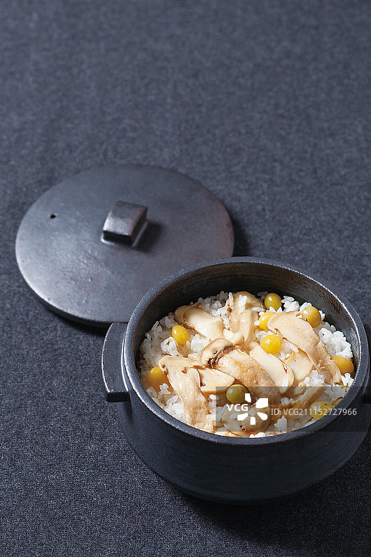 松茸银杏饭图片素材