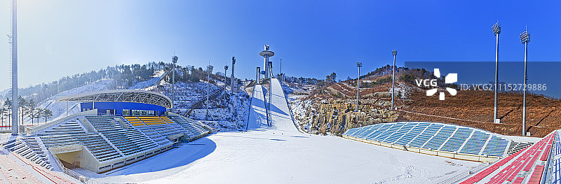 大关岭江原道跳台滑雪场图片素材