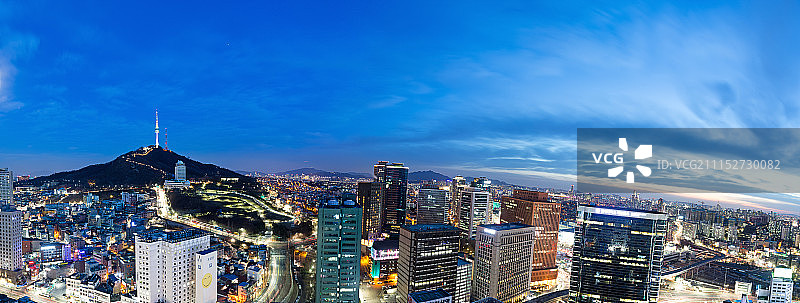 韩国南山夜景图片素材