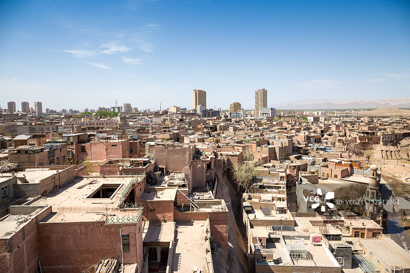 新疆维吾尔自治区喀什古城图片素材