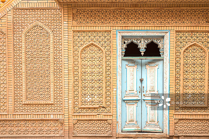 新疆维吾尔自治区喀什古城图片素材