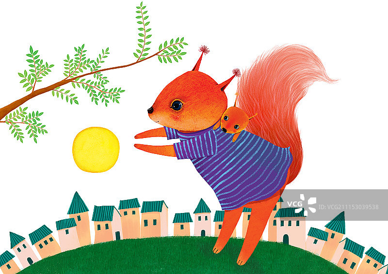 背景分离动物系列组图共3000多幅-大松树和小松鼠图片素材