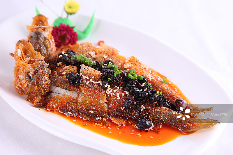 豆豉小黄鱼图片素材