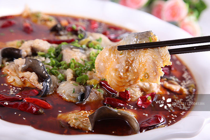 开胃水煮鲶鱼图片素材