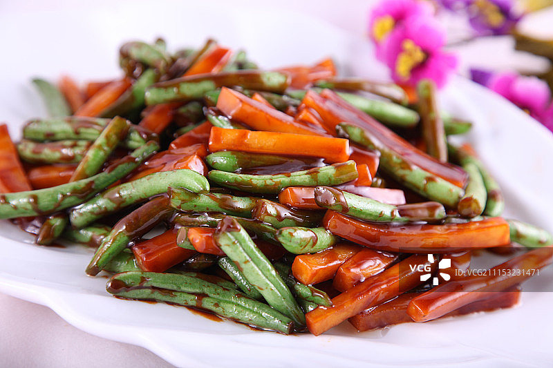 刀豆烧土豆图片素材