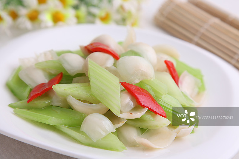 西芹百合图片素材