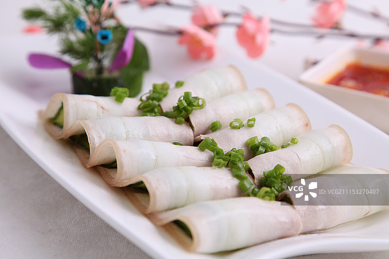 蒜泥白肉图片素材