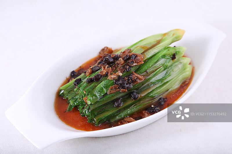 豆豉鲮鱼油麦菜图片素材